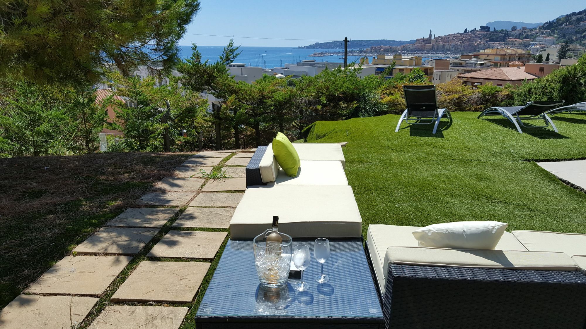 Cap Au Sud,Vue Panoramique Mer,Piscine Ментона Экстерьер фото